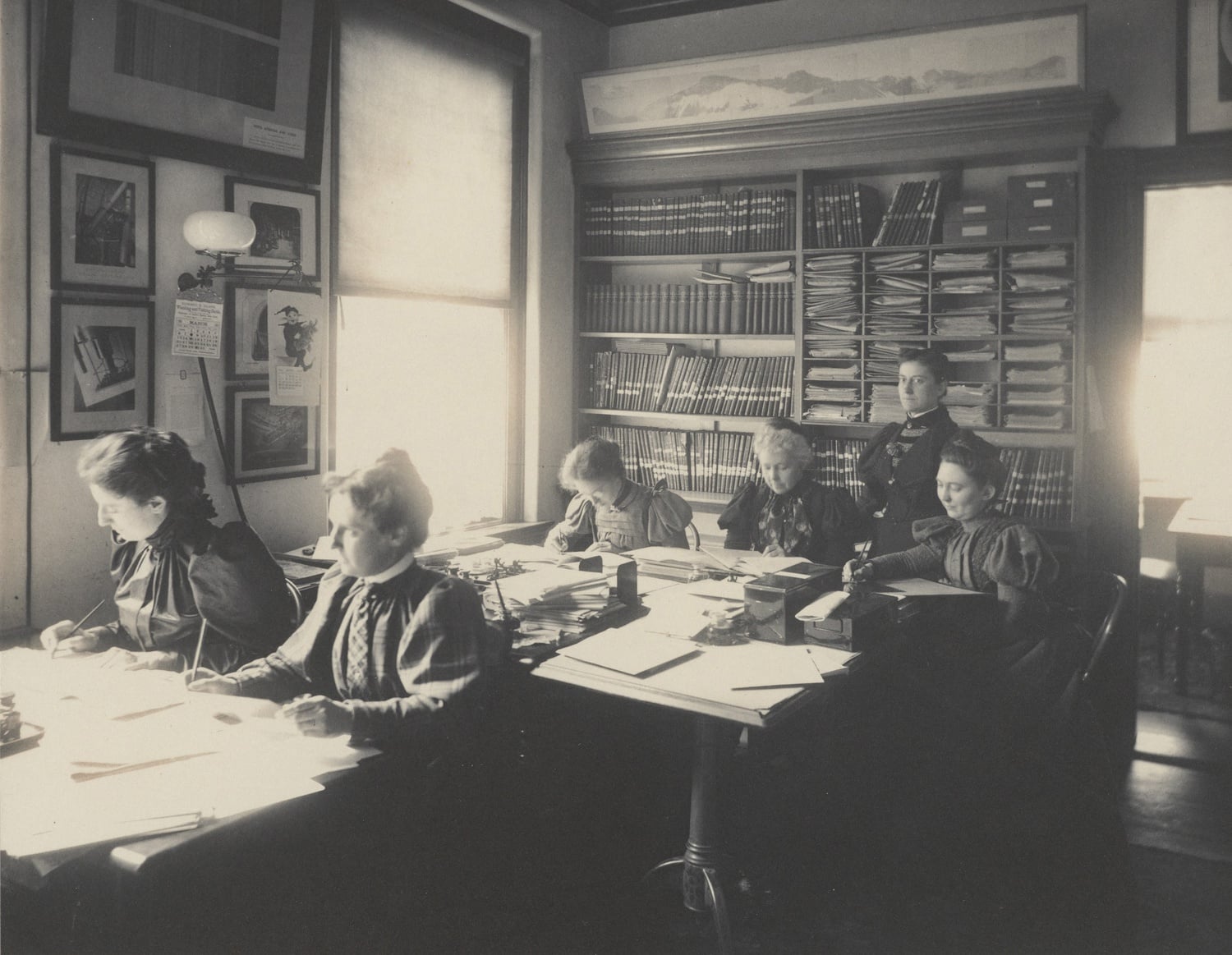 "Computers" of the Harvard College Observatory often worked Monday through Saturday from 9 until 6, sometimes going home and working more hours into the evening.