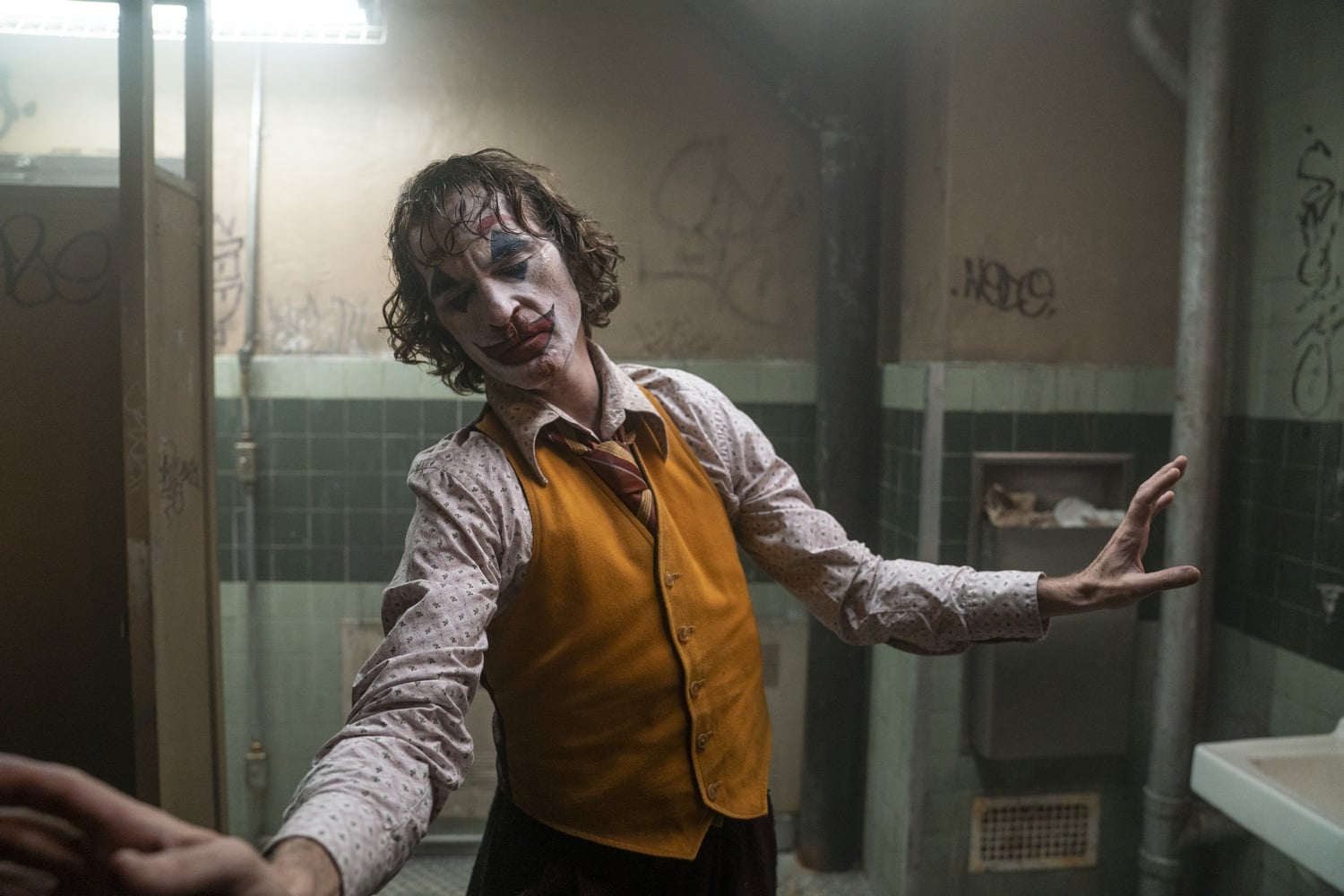 Joaquin Phoenix stars as Arthur Fleck in “Joker” (2019), directed by Todd Phillips.