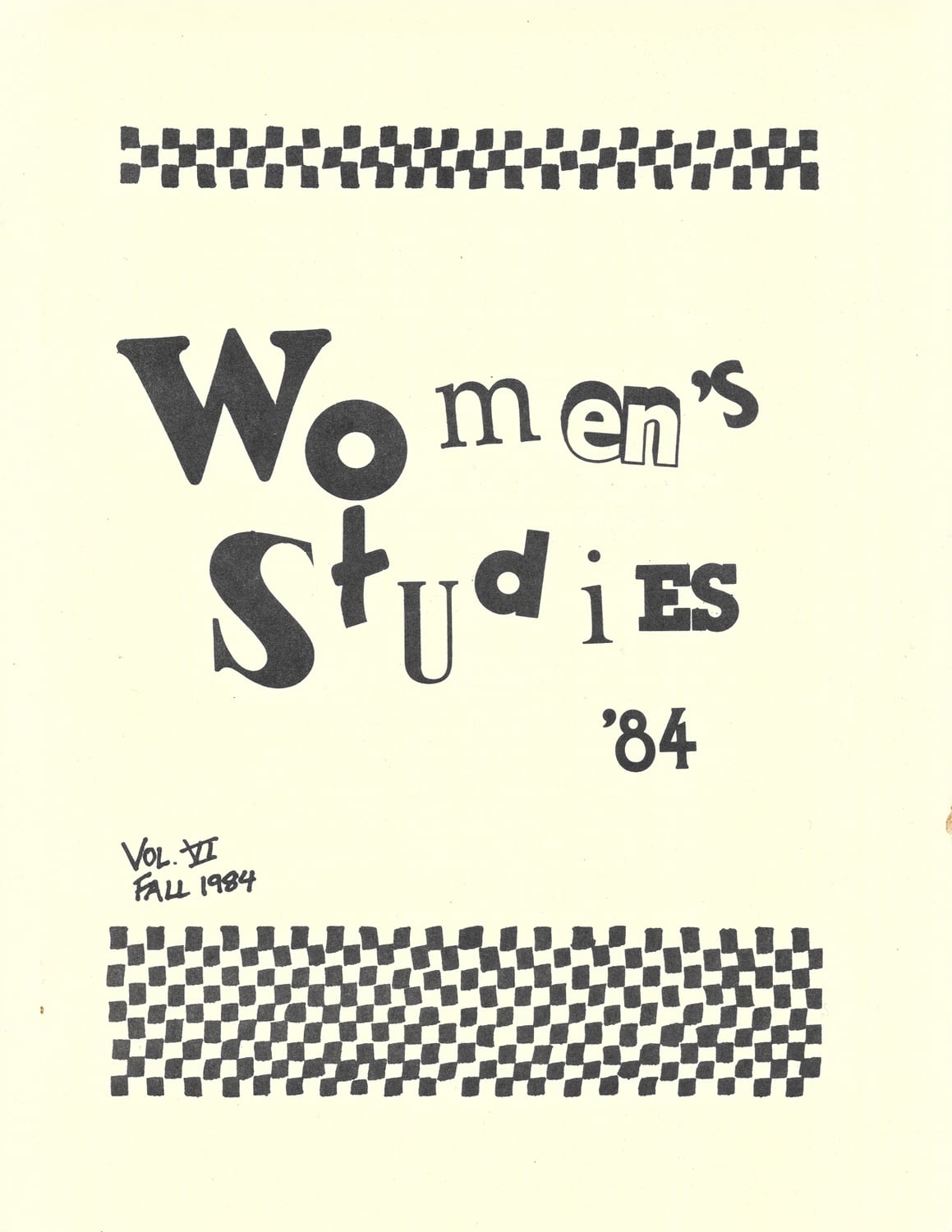 The Radcliffe Union of Students made its own women's studies course catalogs in the early 1980s.