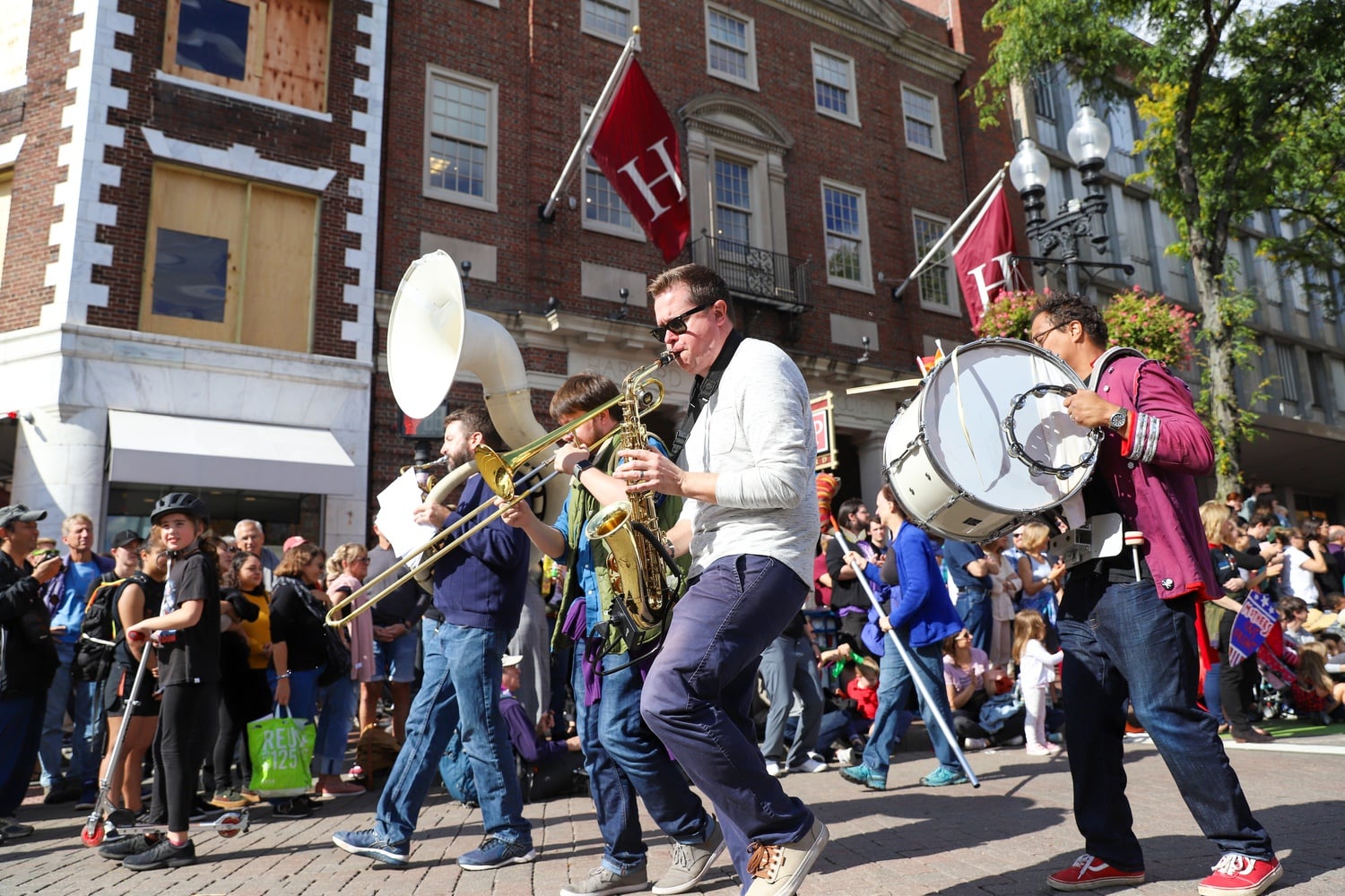 HONK! is a 3-day festival, usually occurring during Indigenous People's Day Weekend, thats brings brass bands from all over the world to Somerville to celebrate music, community, and activism.