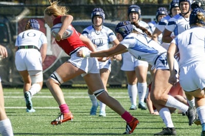 Cover image for Women’s Rugby Dominates Over Notre Dame