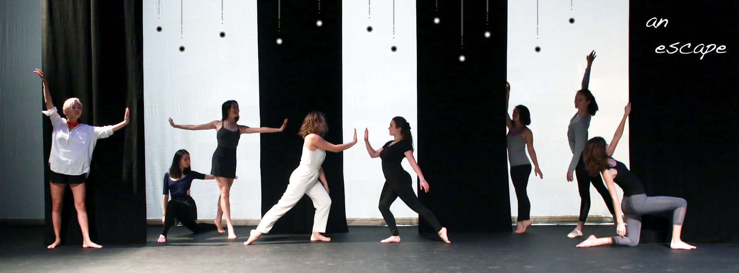Dancers in the Harvard Radcliffe Modern Dance Company's "an escape"