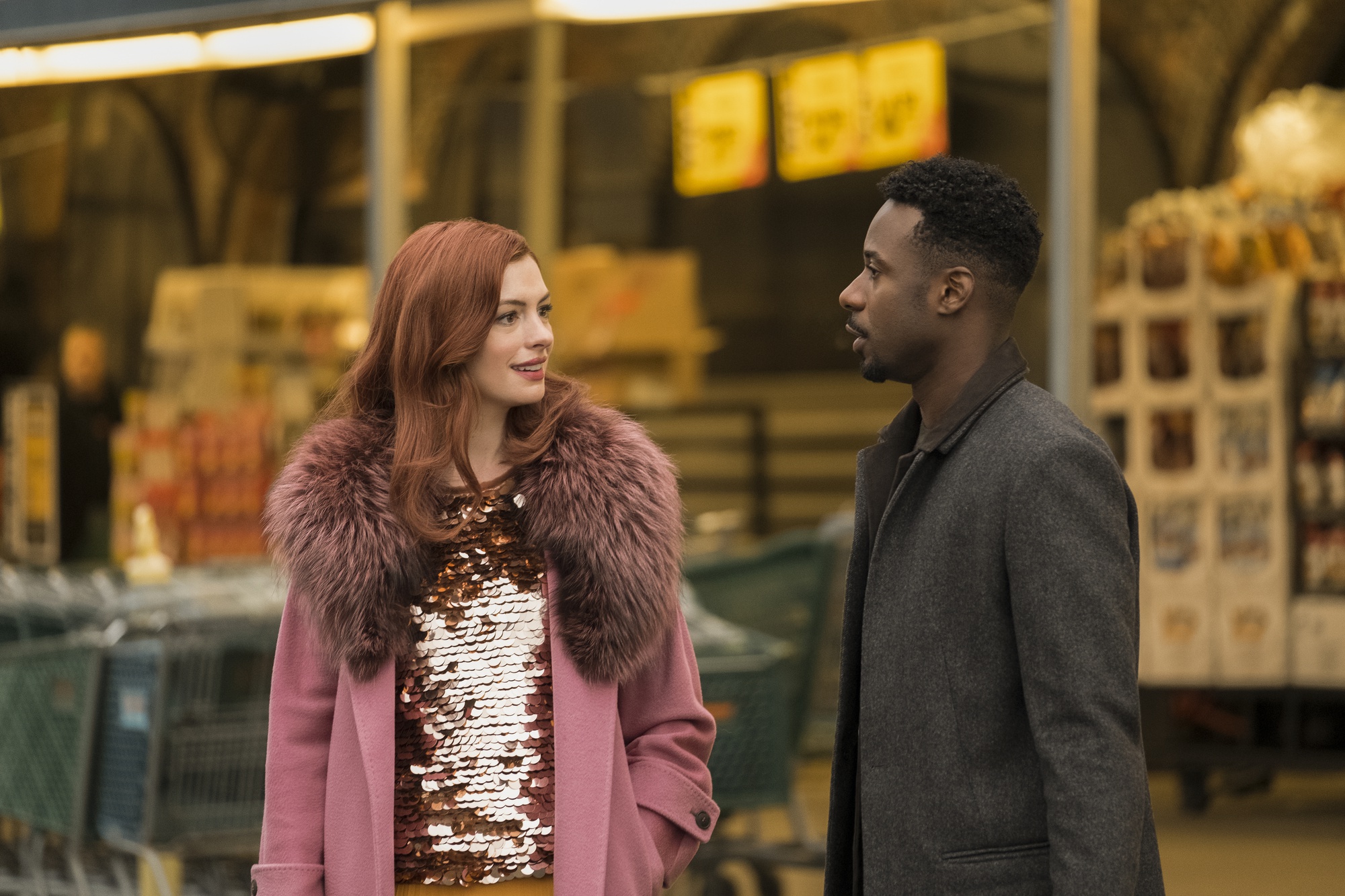 Anne Hathaway and Gary Carr in “Modern Love.”