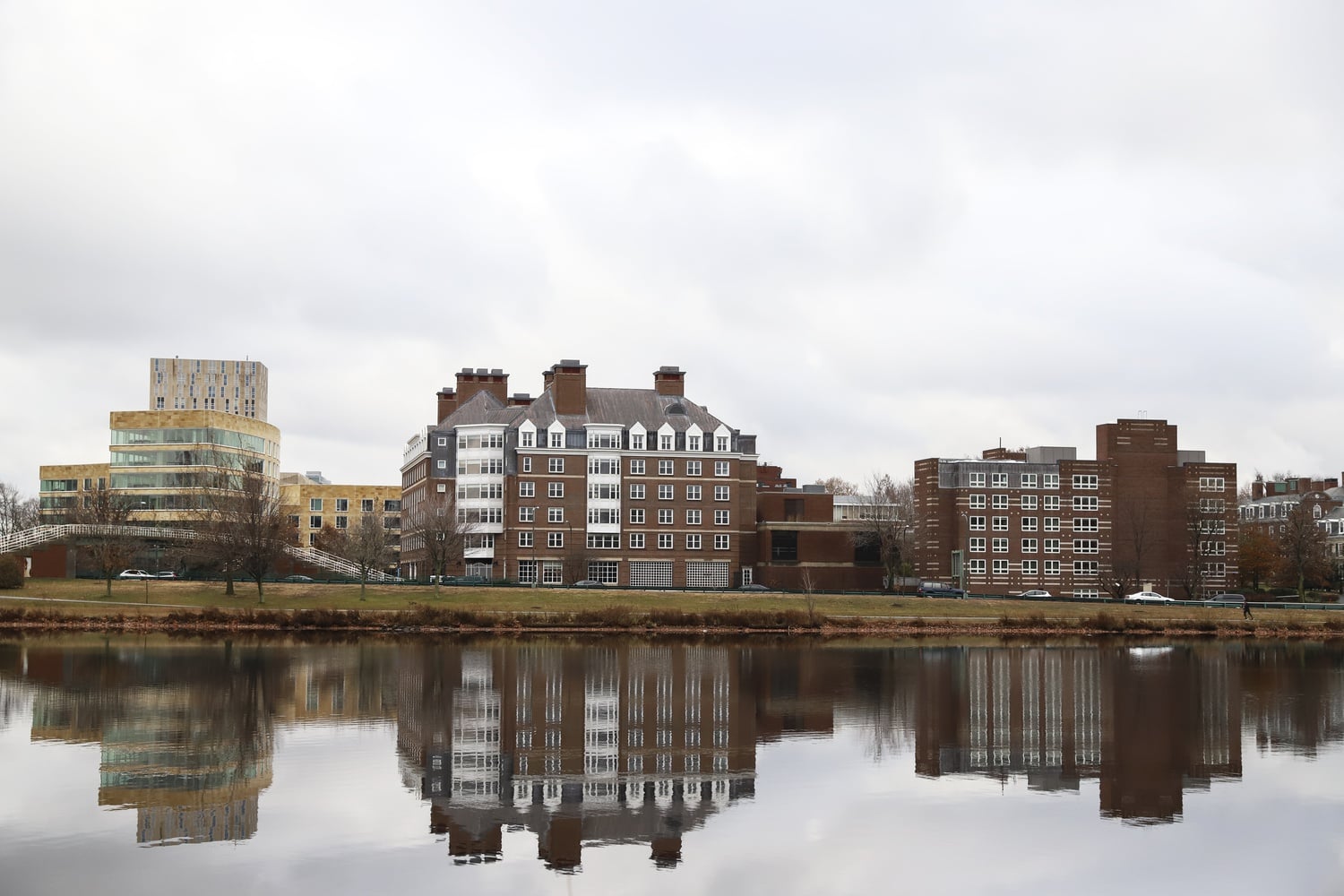 The Harvard Business School campus is located across the Charles River.