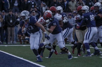 Cover image for Yale Completes 19-Point Comeback, Beats Harvard in Double-OT, 50-43