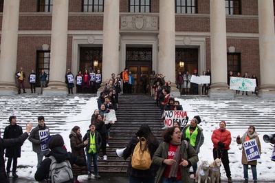 Cover image for Ethnic Studies Rally at Widener Library