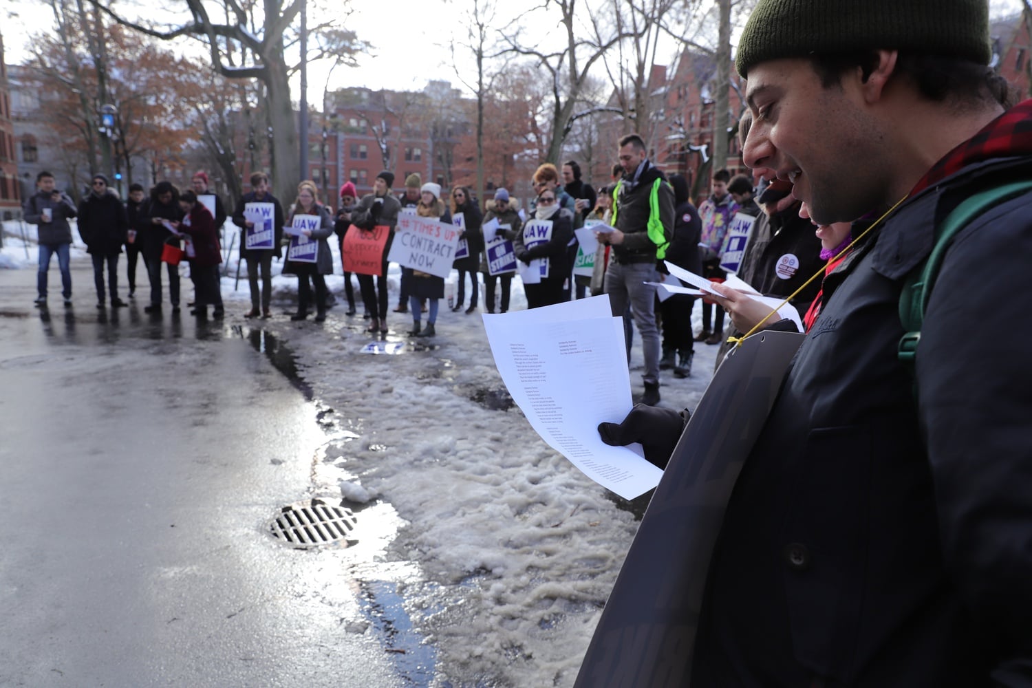 Harvard's graduate student union held a strike from Dec. 3 through Dec. 31.