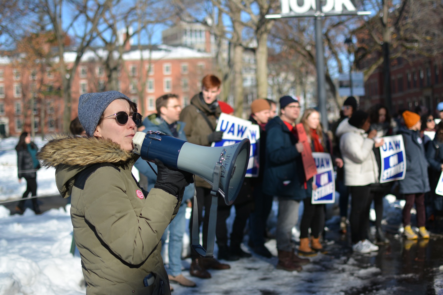 Thursday marked the third full day of the graduate union's strike. At various points local politicians, members of other unions, and University administrators have attended or observed the picket line.