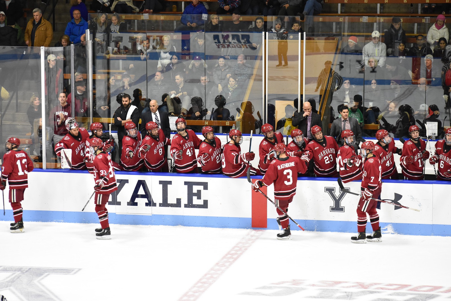 In a mid-November clash, the Crimson handled the Elis to the tune of 6-1. The game, however, was closer than the score would indicate.