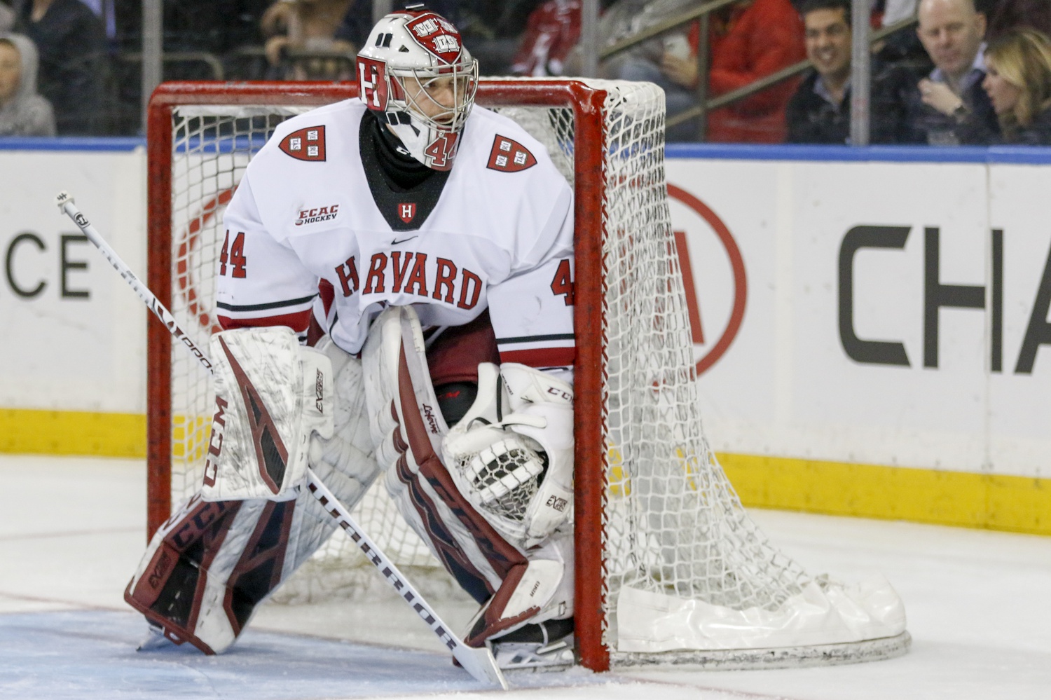 Despite the Clarkson game's rocky start, rookie net-minder Mitchell Gibson helped right the ship.