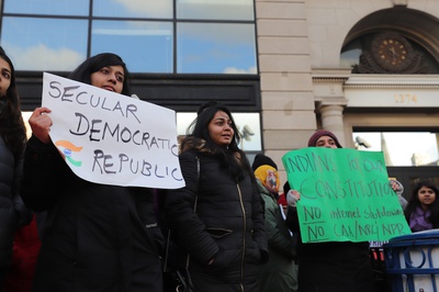 Cover image for Harvard Affiliates Stage 24-Hour Protest Against India’s Citizenship Amendment Act