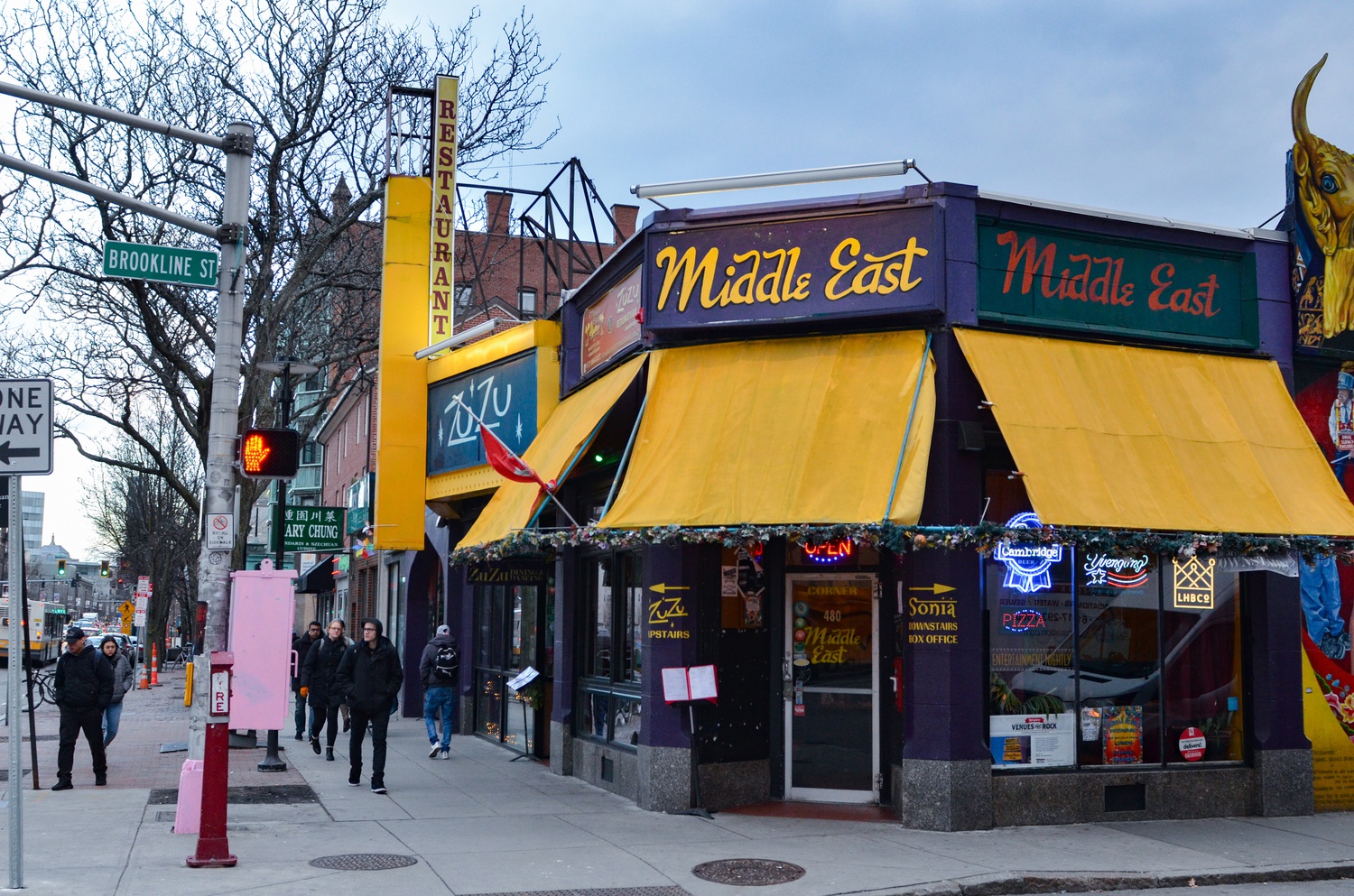 The Middle East Restaurant and Nightclub building is up for sale.