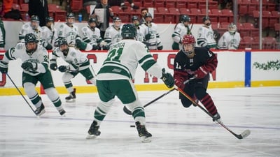 Cover image for Women’s Ice Hockey Skates to Key Conference Victory in 4-0 Defeat of Dartmouth