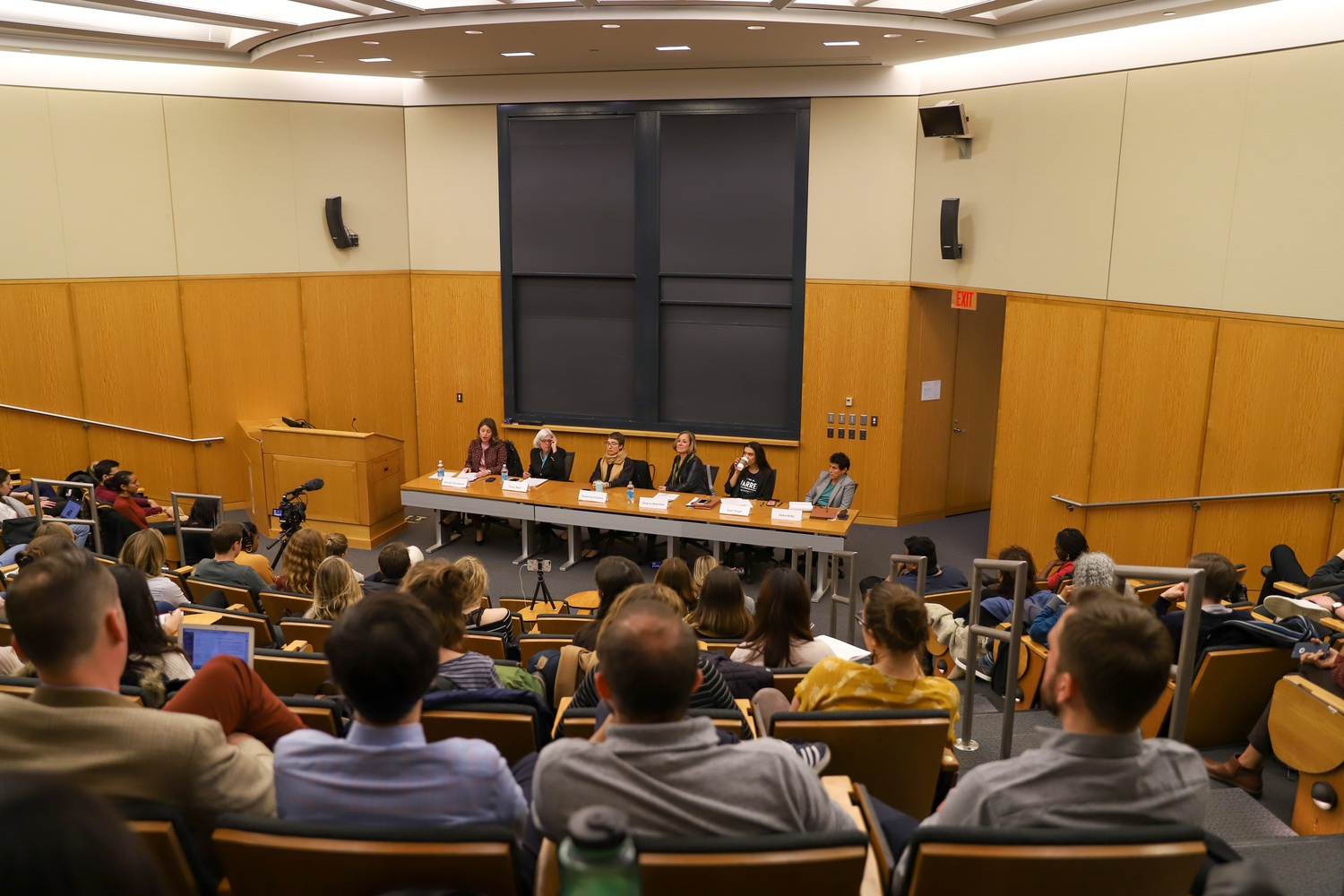 Four women who accused former Government professor Jorge I. Domínguez of sexual misconduct spoke at a panel at Harvard in February 2020. The University on Thursday released an external review of the circumstances that enabled the misconduct.