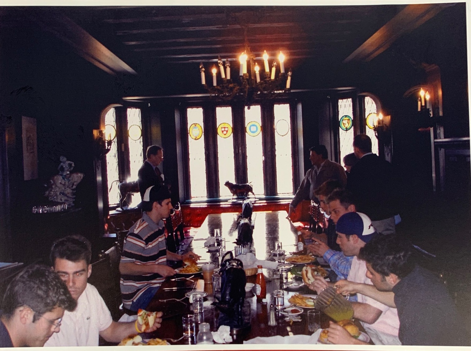 Members of the A.D. Club gather for lunch in the early 2000s.