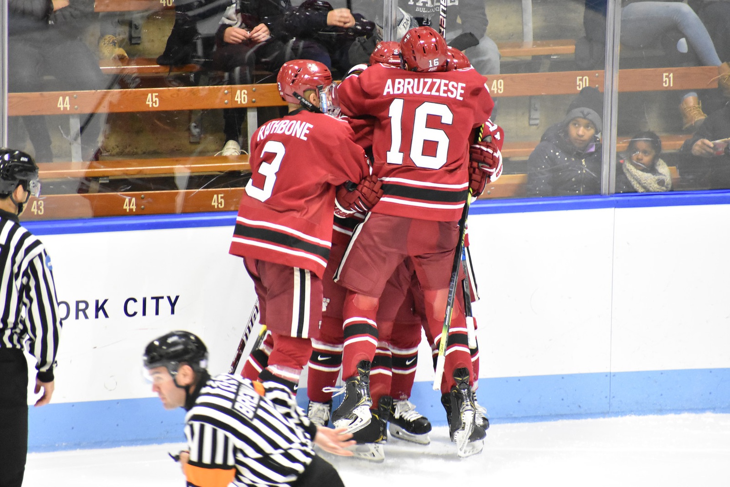 The Crimson skated past the Big Green Friday night to earn its third and fourth points against the conference foe this season.