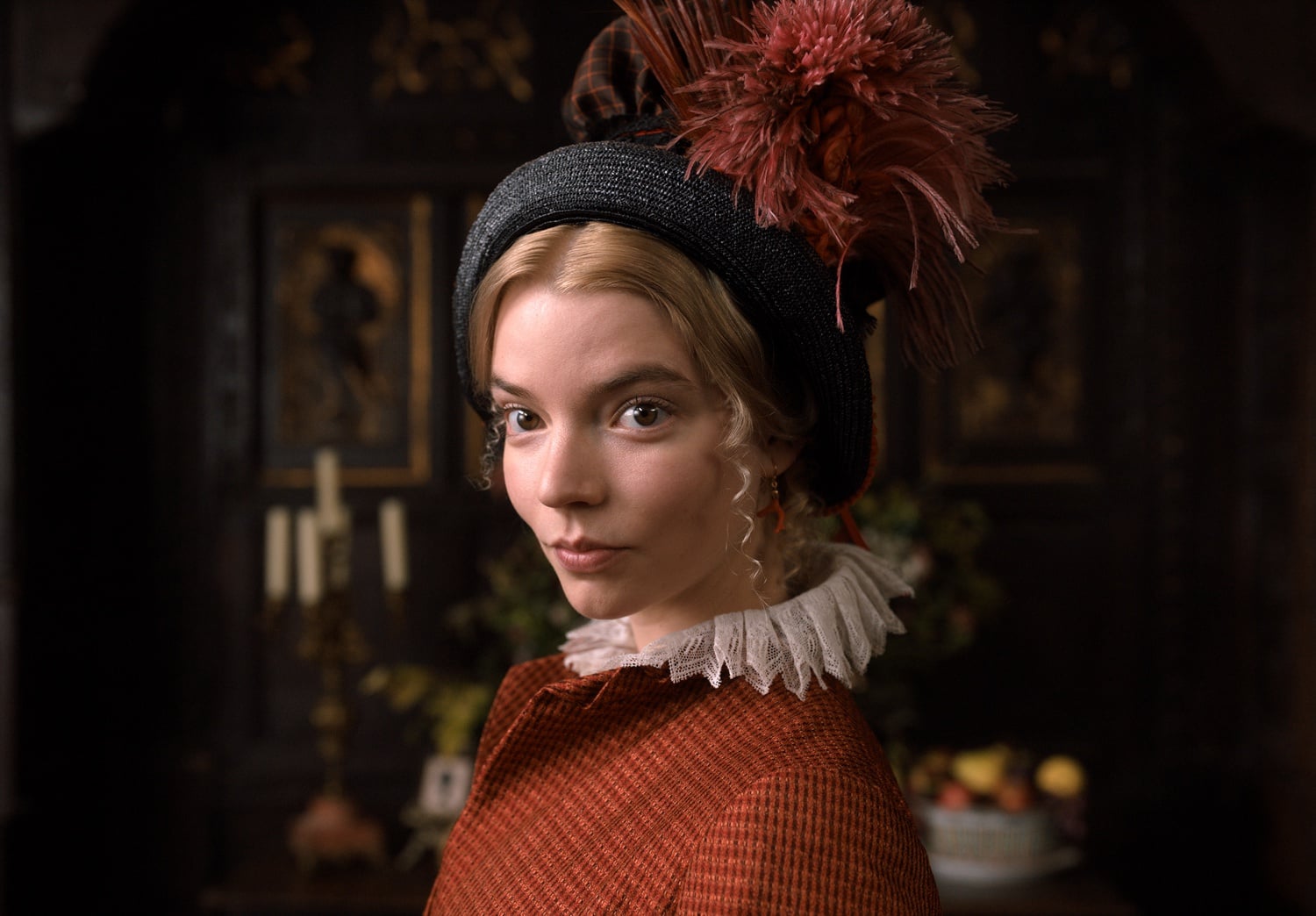 Anya Taylor-Joy stars as Emma Woodhouse in "Emma." (2020) directed by Autumn de Wilde.