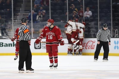 Cover image for No. 18 Men's Hockey Drops Beanpot Consolation to No. 7/6 Boston College