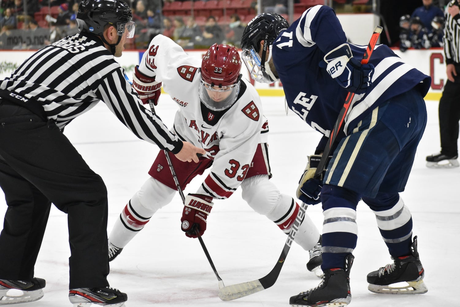 Despite the Crimson's poor start, a late surge allowed Harvard to tie the game.