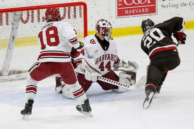 Cover image for No. 18 Men's Hockey Reaches 1-1 Stalemate with Brown