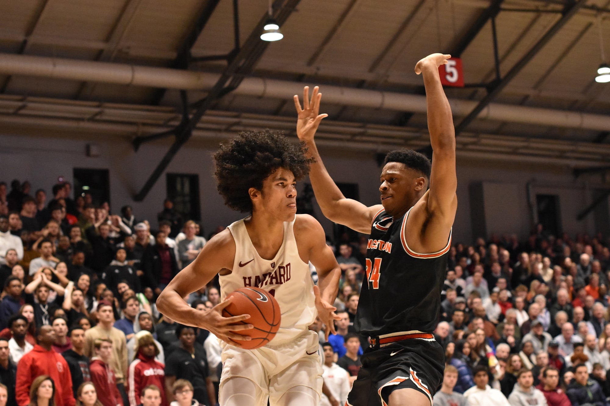 Sophomore forward Mason Forbes tallied four blocks in Friday's win over Princeton.