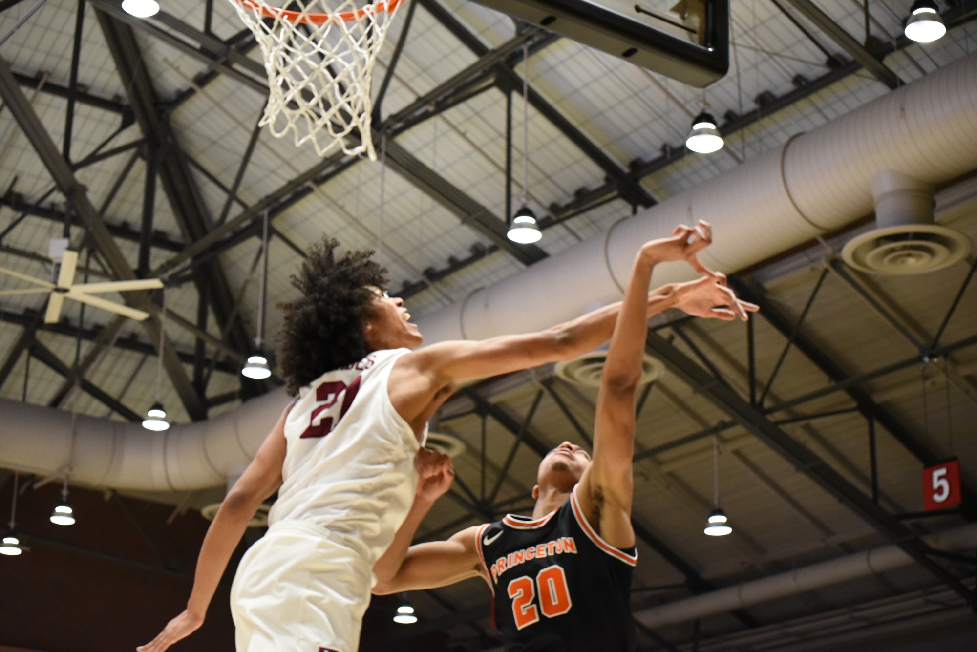 The Crimson's defensive efforts late in the contest helped preserve its victory.