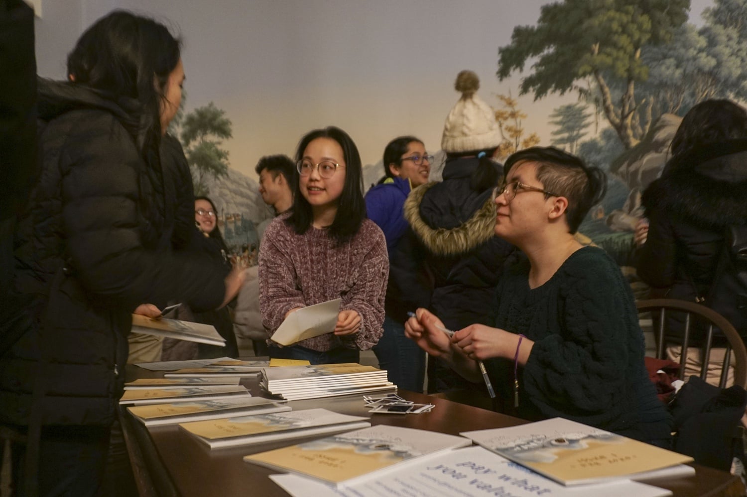 Vanessa Hu '23 and Julianna C. Kim '22 are members of The Wave. While they accept donations, the magazine is free for everyone.