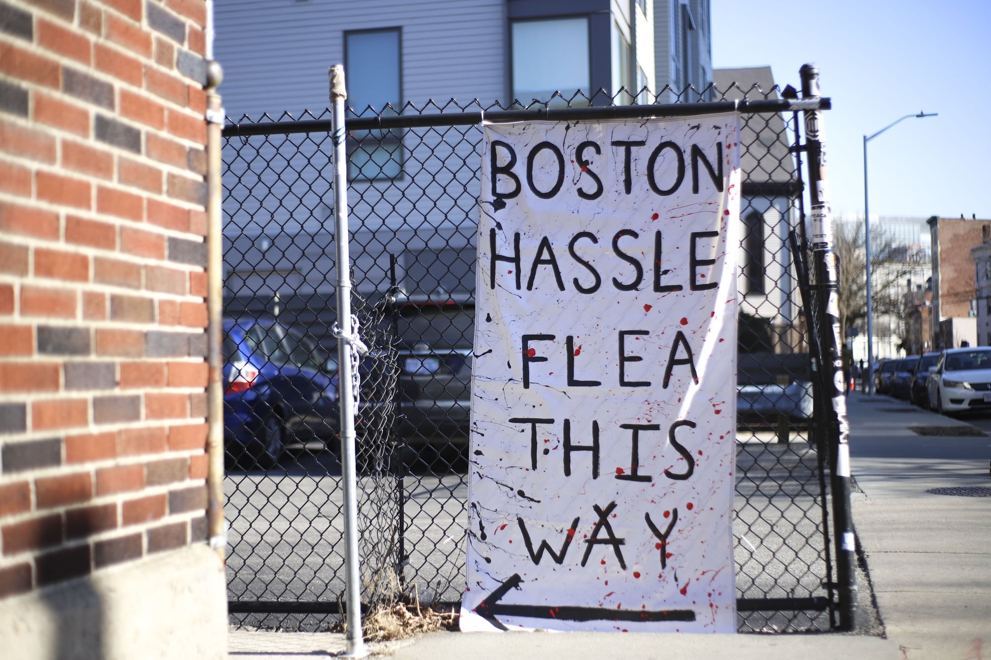 On Saturday afternoon, Boston Hassle had their bi-monthly art and flea market at Elks Lodge in Central Square.