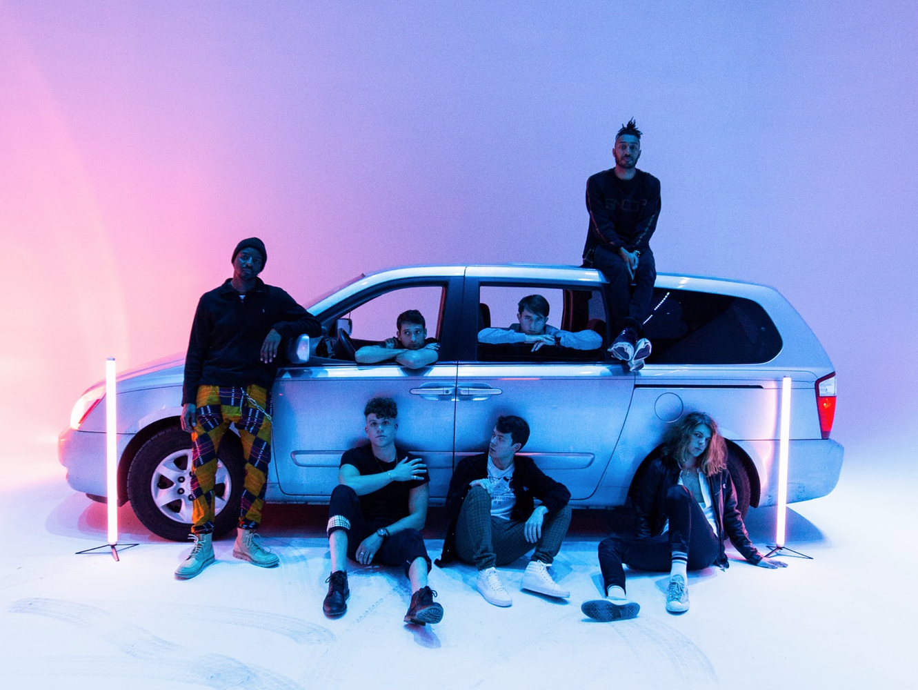 A photo of seven-man boy band "Juice."