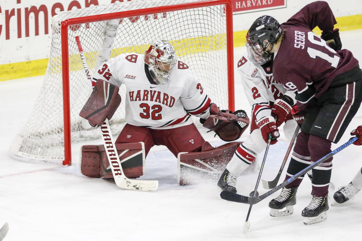 This isn't Cameron Gornet first Senior Night — the net-minder started last year's in the absence of Michael Lackey, and earned the win then as well.