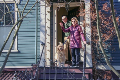Cover image for Elizabeth Warren Leaving to Vote