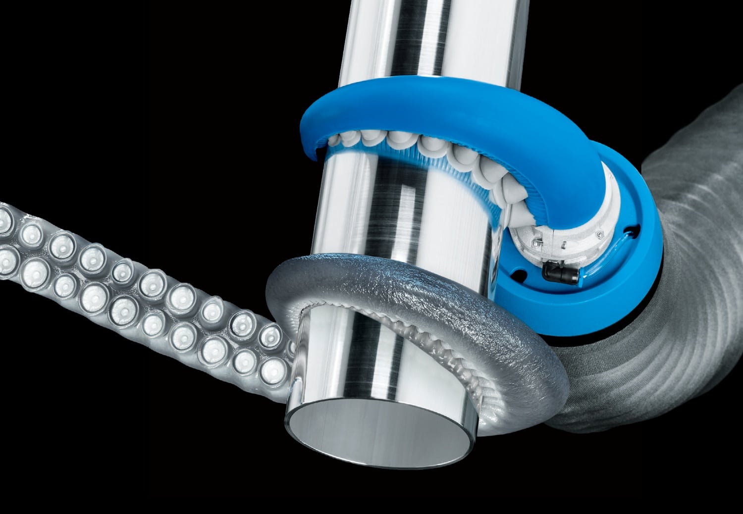 The “Tentacle Bot” uses its flexible design and suction cups to grip and manipulate objects.