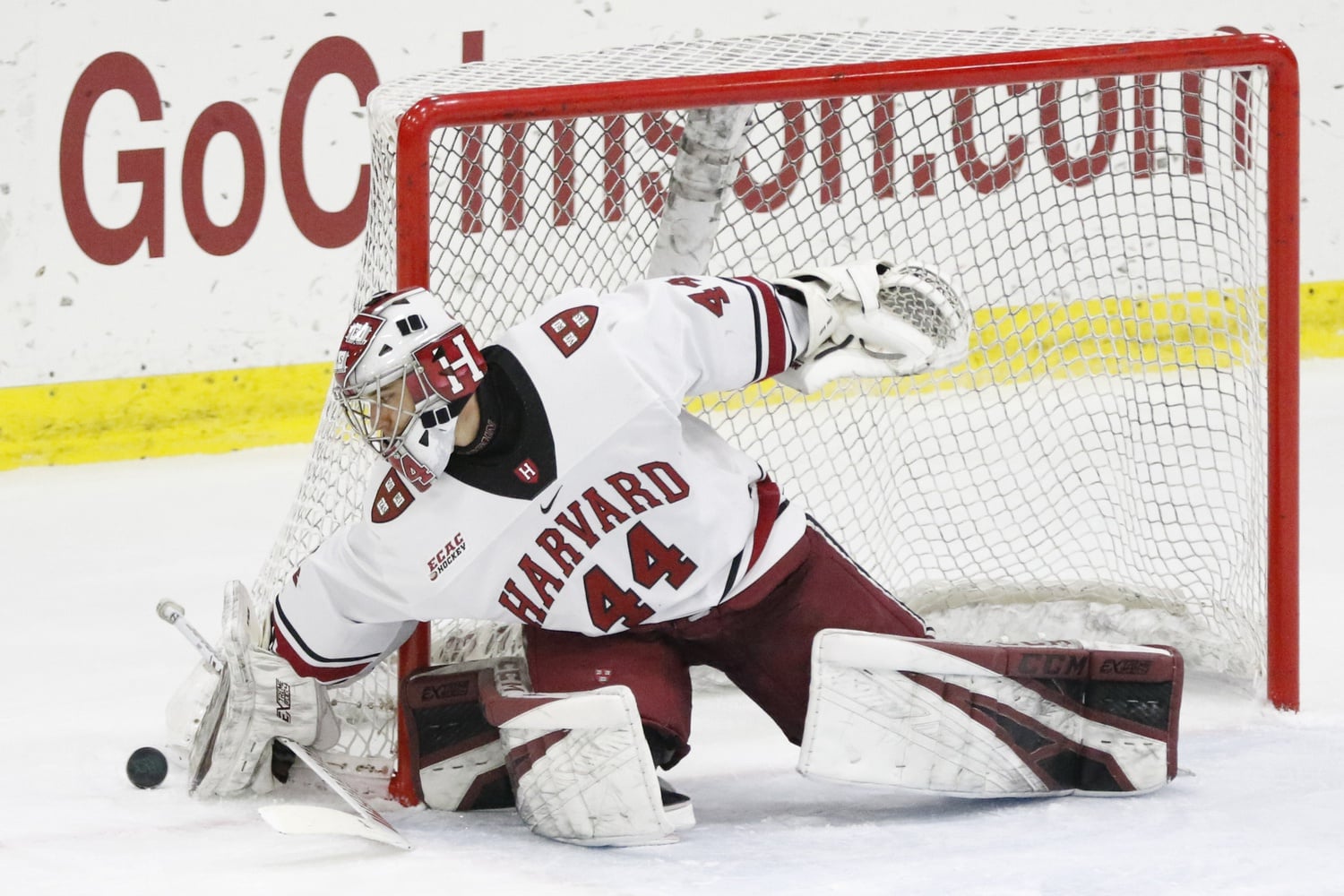 Rookie net-minder Mitchell Gibson turned away 21 of the 22 shots he faced, good for a .954 save percentage.
