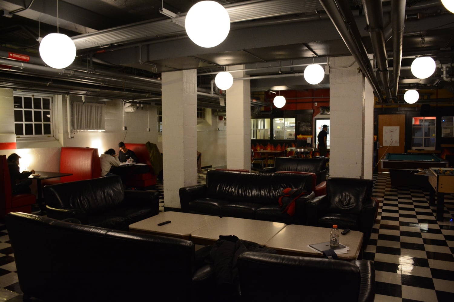 Eliot House's Grille, sometimes referred to as The Inferno.