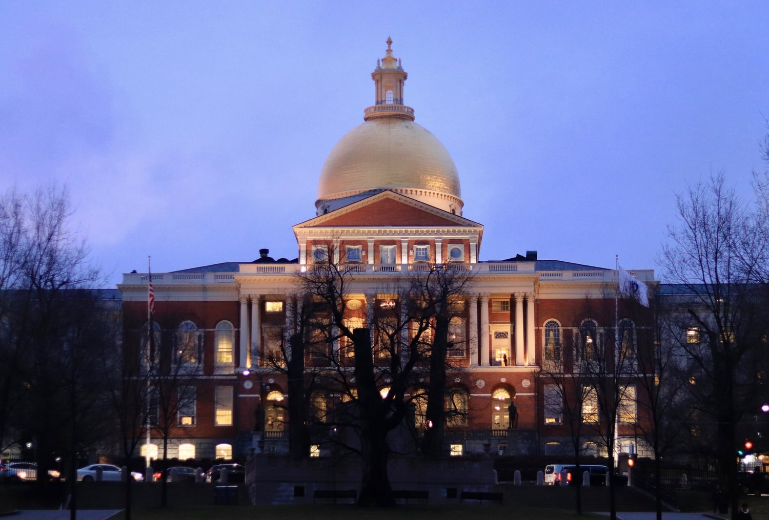 The Massachusetts State House is located at 24 Beacon Street in Boston.