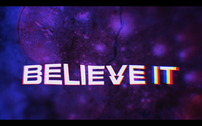 Cover image for "BELIEVE IT" music video still