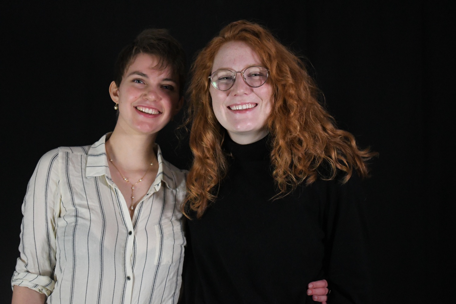 Arts Chairs Allison J. Scharmann '21 and Iris M. Lewis '21.