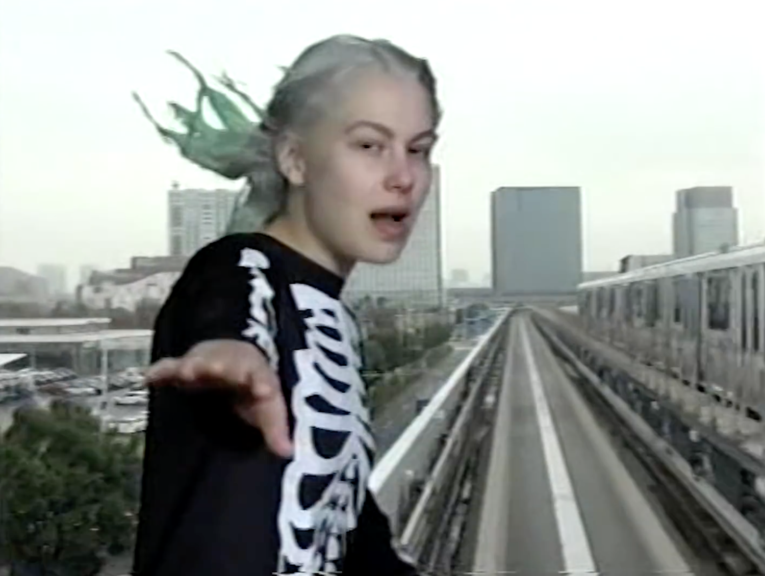 Still from the music video for Bridgers's "Kyoto."