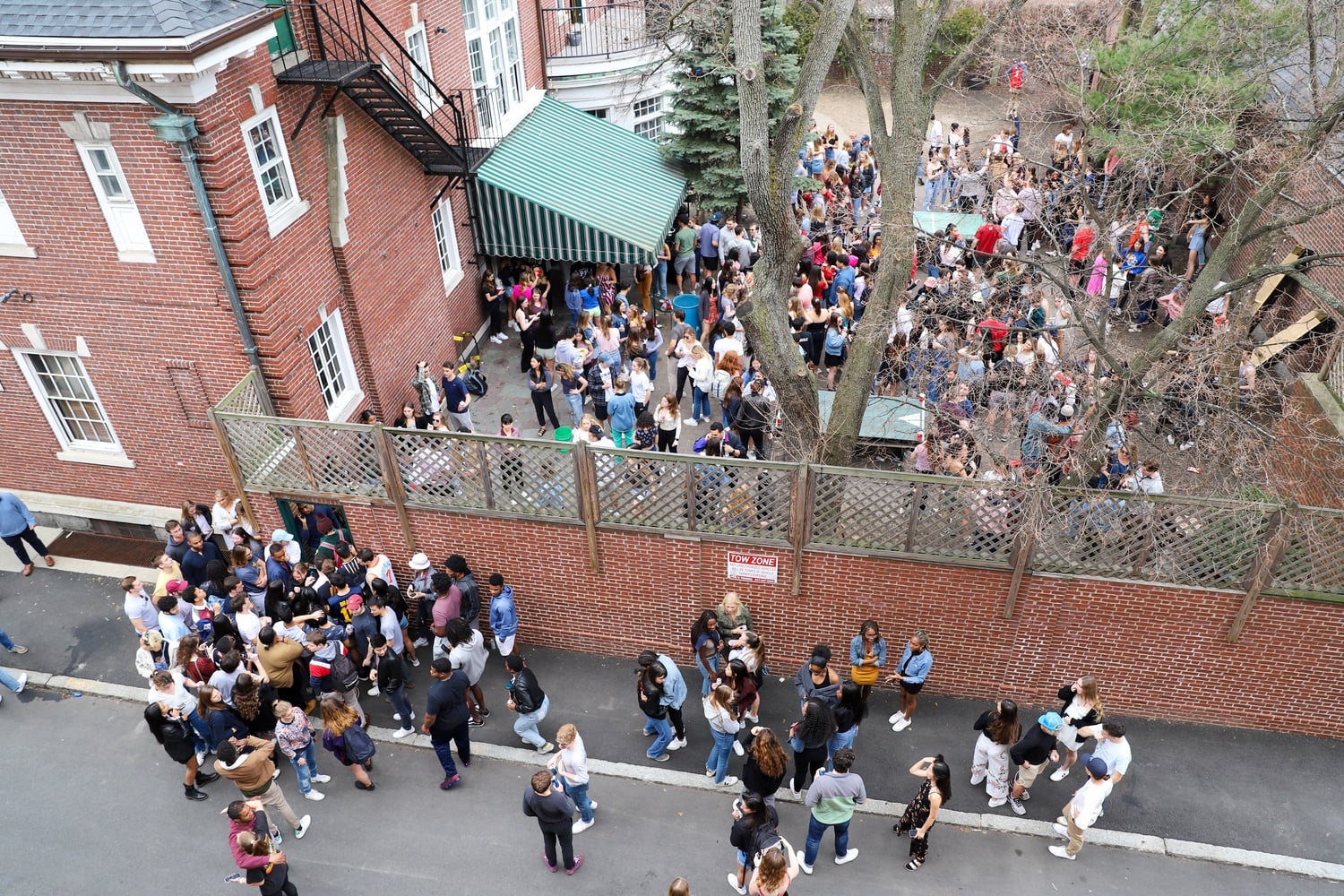 The Owl, a final club at Harvard, hosted a daytime party following the College's announcement that students must evacuate campus. During the last 5 days before vacating campus, many seniors celebrated their last four years by attending various events and parties.