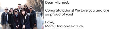 Cover image for Michael Wang's Graduation Ad