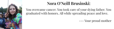 Cover image for Nora O'Neill Brusinski's Graduation Ad