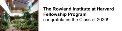 Cover image for The Rowland Institute's 2020 Congratulations Ad