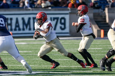 Cover image for Harvard Running Back Devin Darrington Enters Transfer Portal