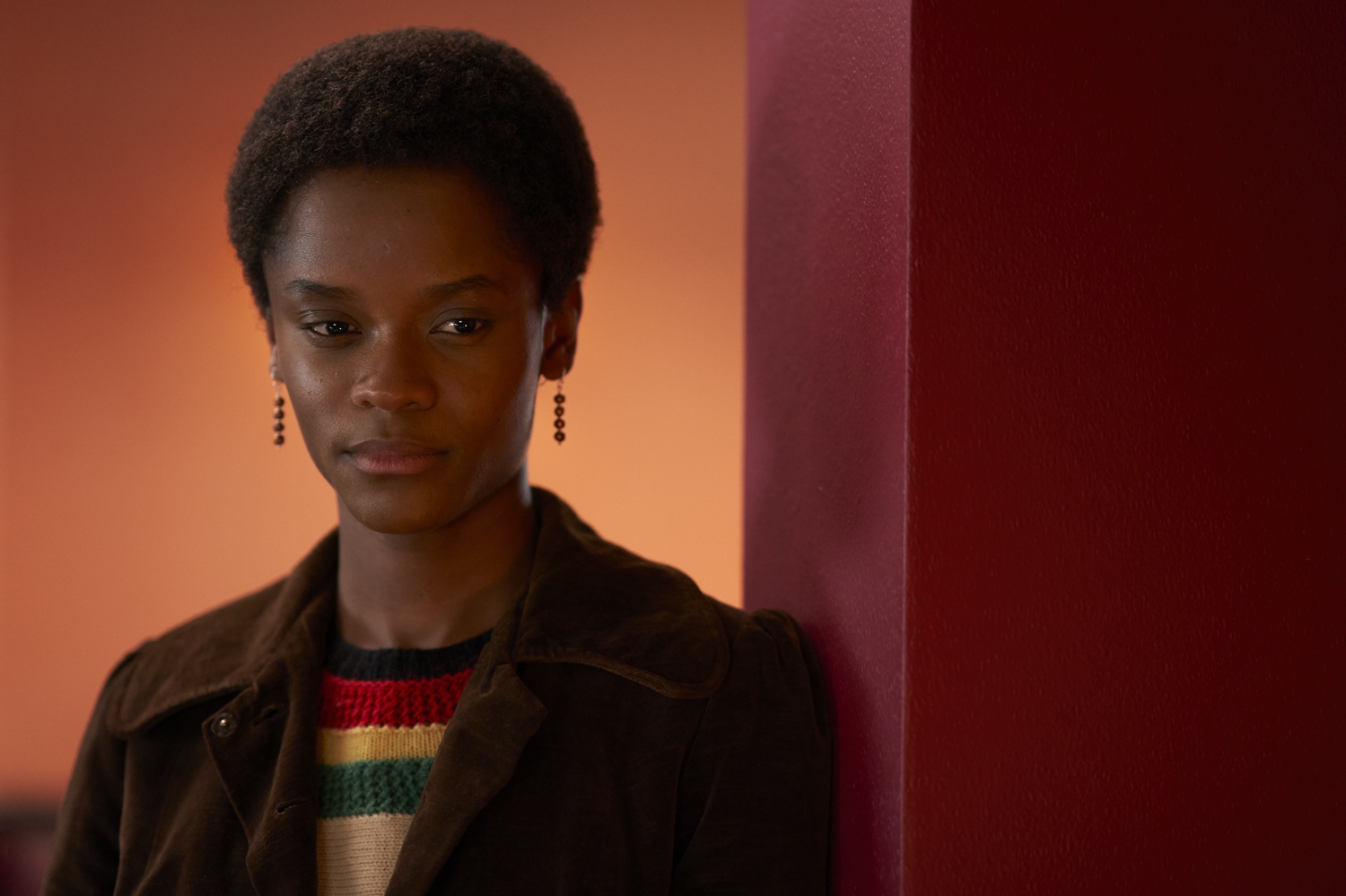 Letitia Wright stars as Althea Jones-Lecointe in "Mangrove" (2020), directed by Steve McQueen.