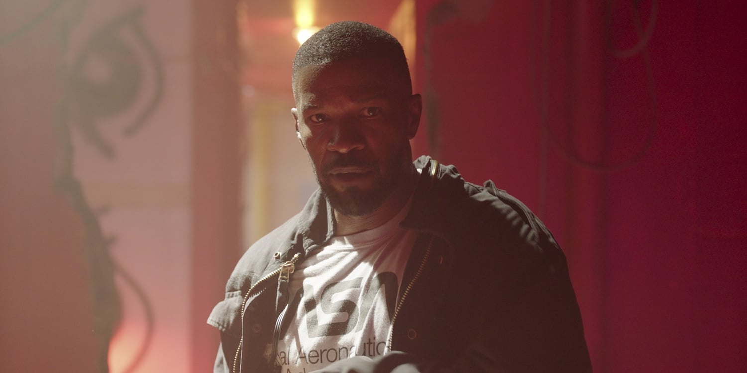 Jamie Foxx stars as Art in "Project Power" (2020), directed by Henry Joost and Ariel Schulman.