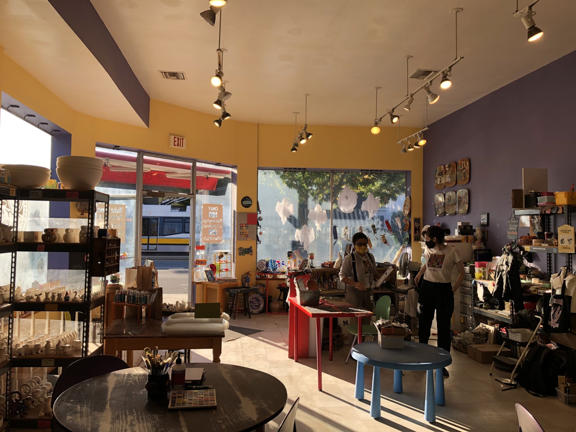 Made by Me — a paint-your-own-pottery studio run by queer women, in the process of selling ownership to its employees —  is real, open for business, and located right on Mass. Ave.