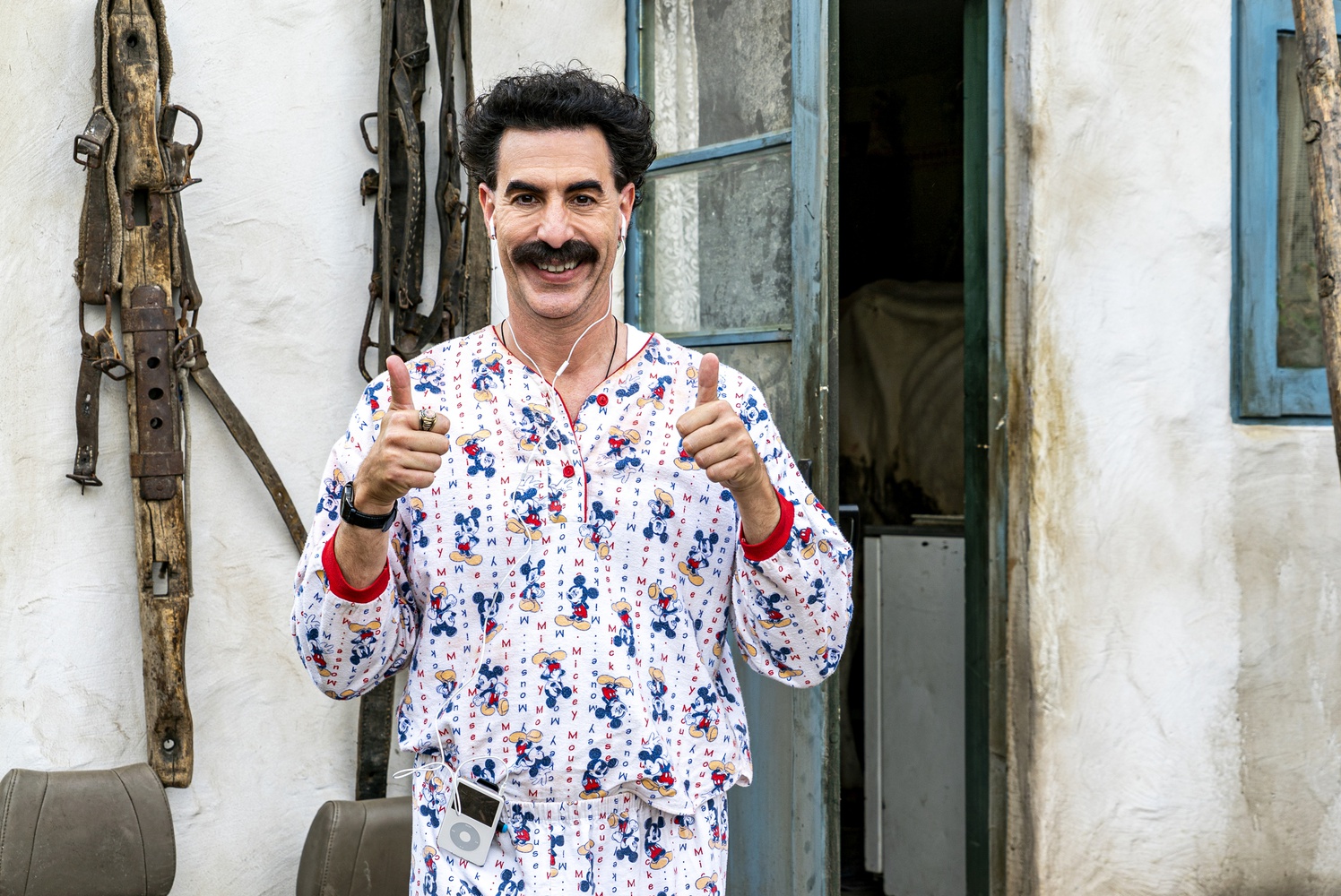 Sacha Baron Cohen stars as Borat in "Borat Subsequent Moviefilm" (2020), directed by Jason Woliner.