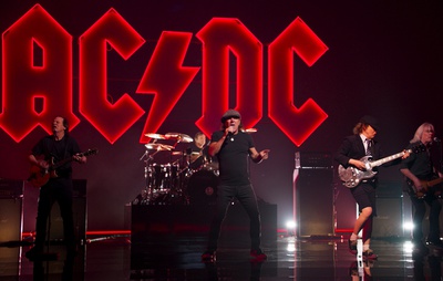 Cover image for A still from AC/DC's music video for "Shot In The Dark"
