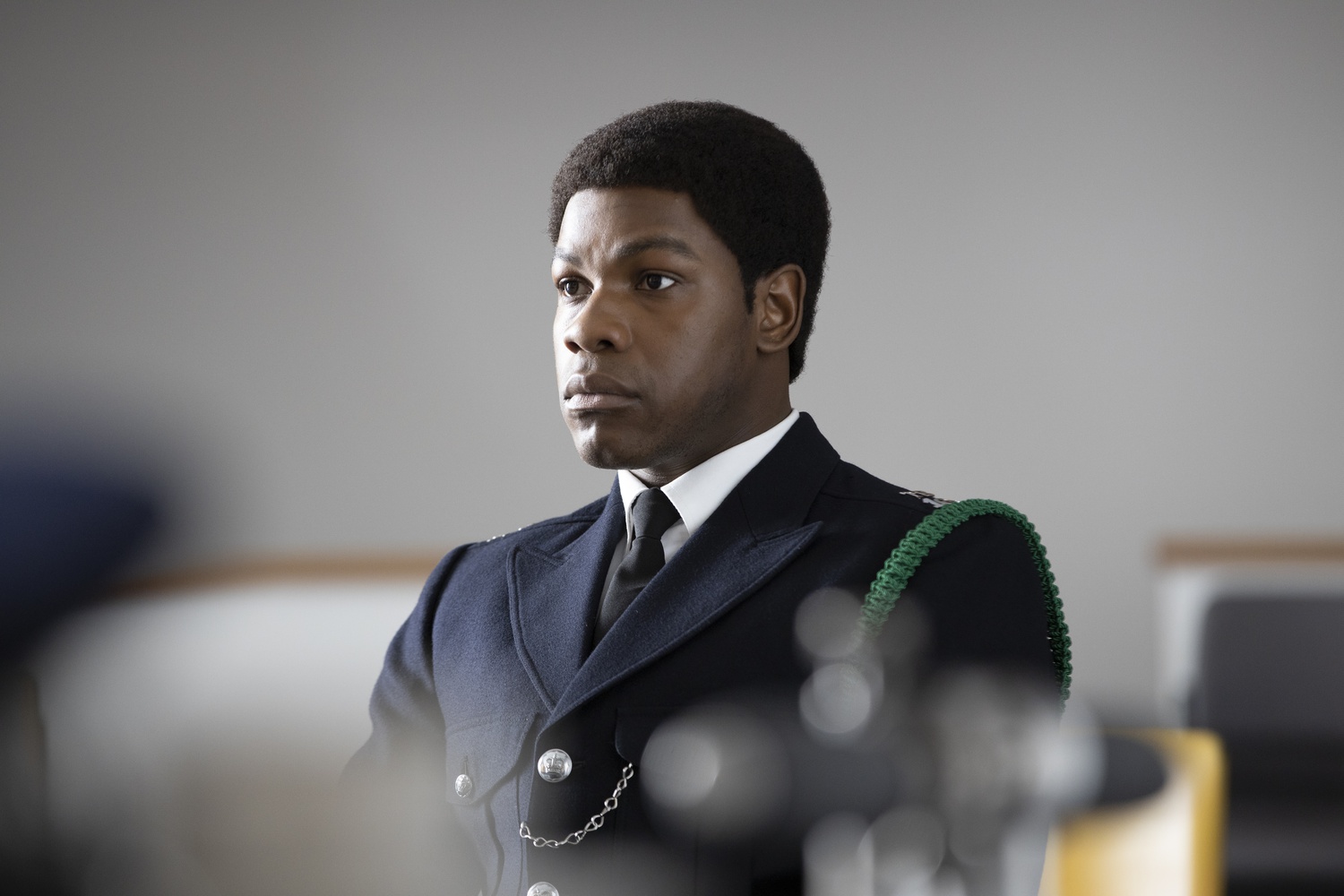 John Boyega stars as Leroy Logan in "Red, White and Blue" (2020), directed by Steve McQueen.