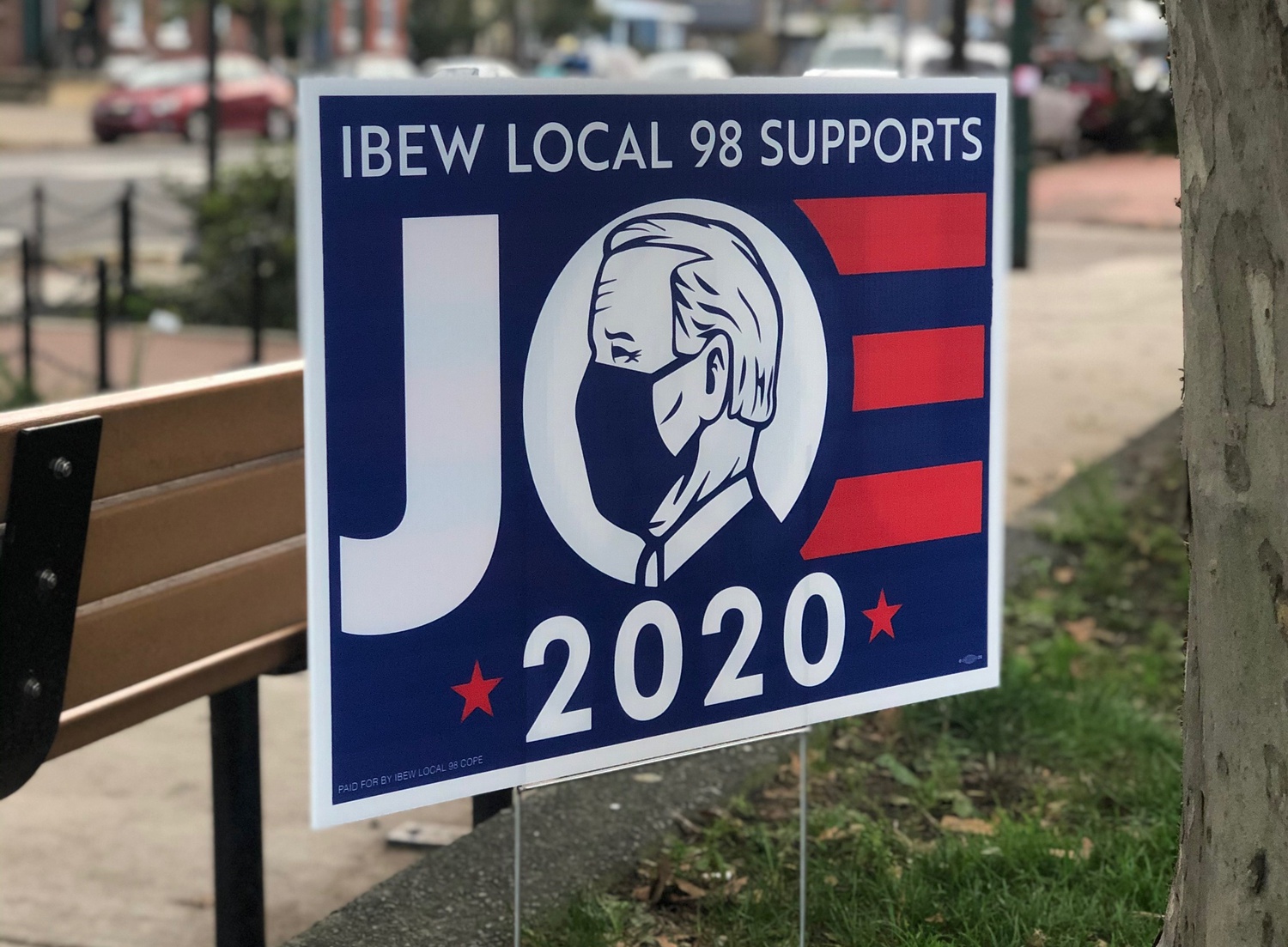 The Local 98 chapter of the International Brotherhood of Electrical Workers endorsed former Vice-President Joe Biden